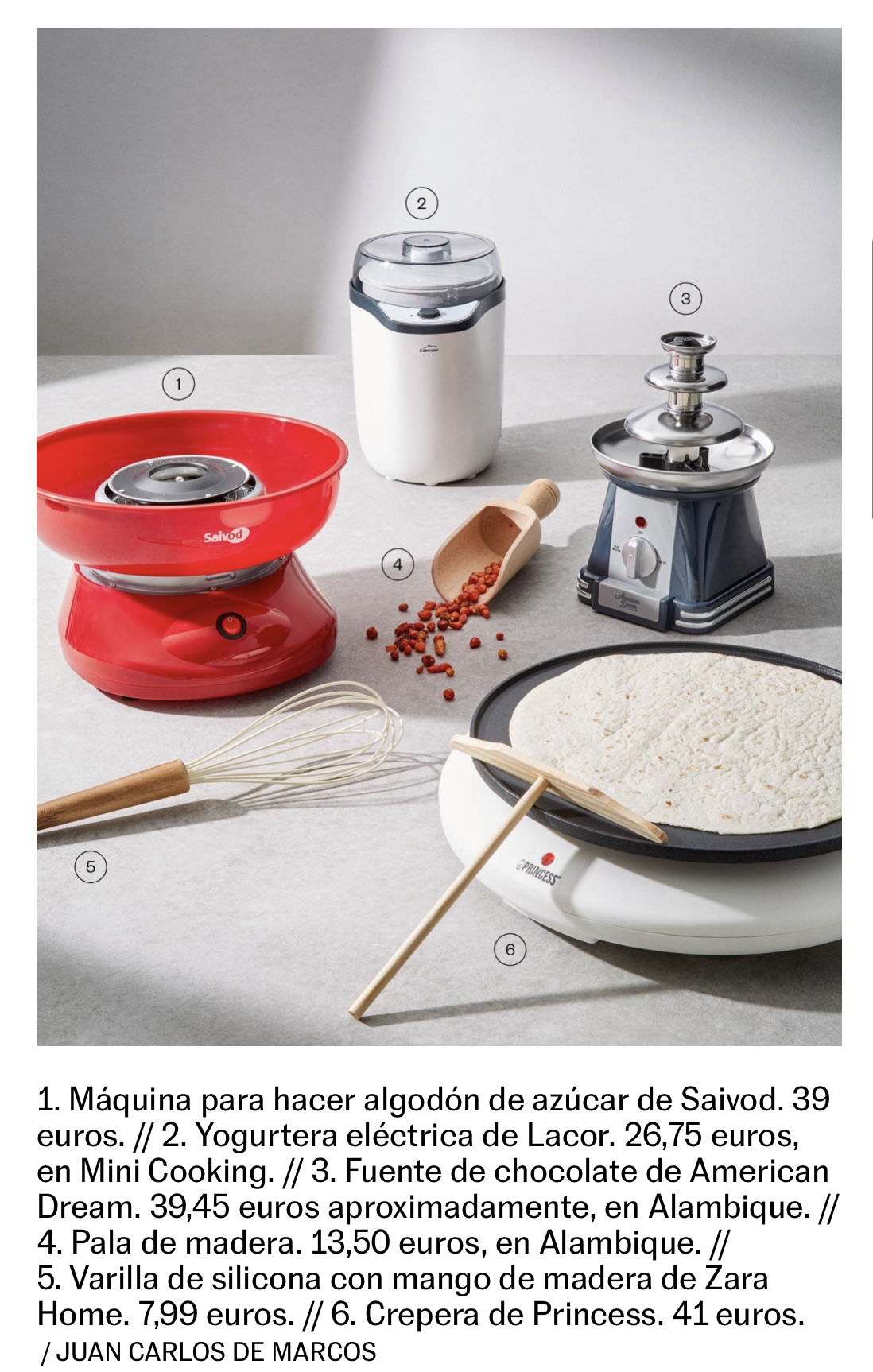 Utensilios para cocinar en casa 